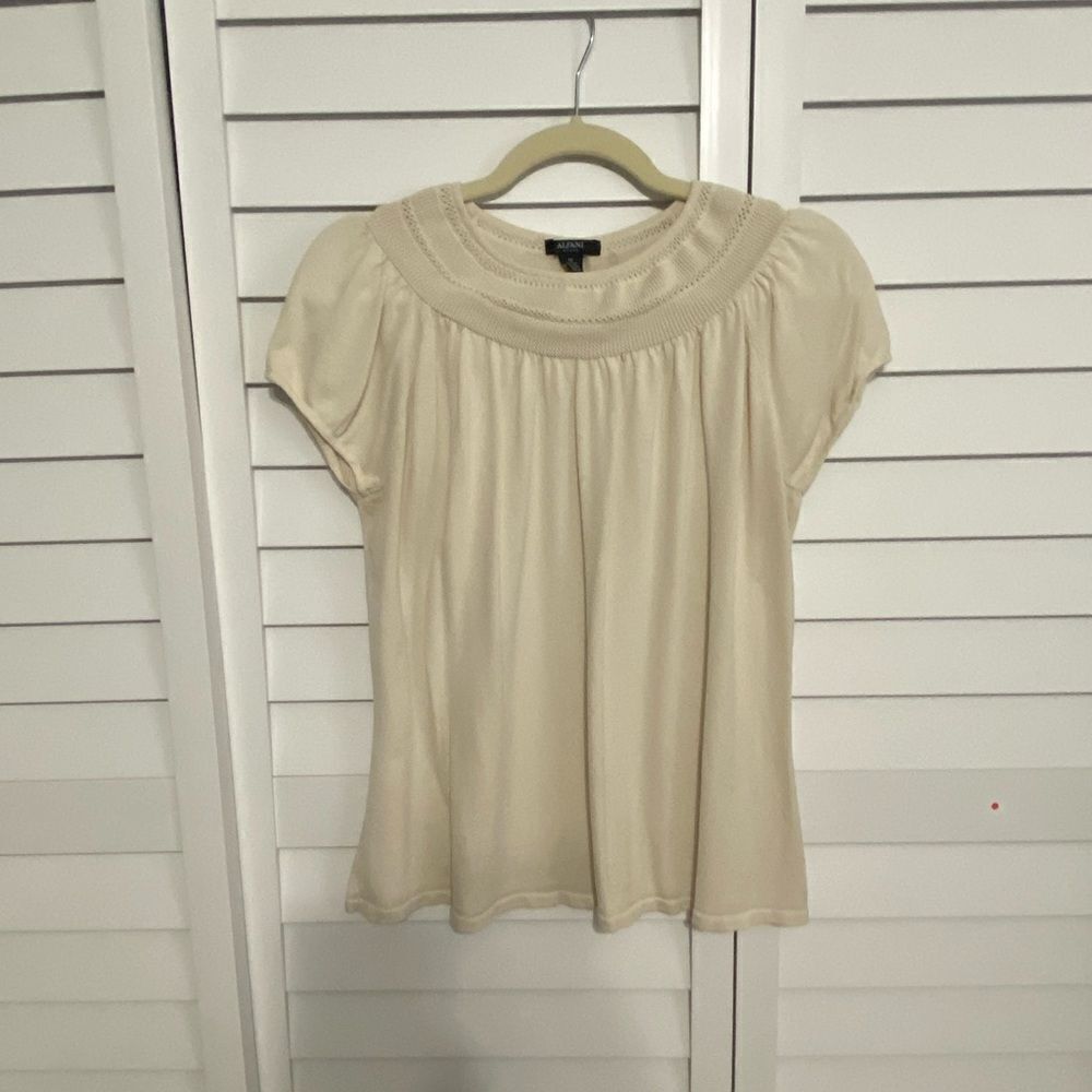 Elegant Cream Women's Top